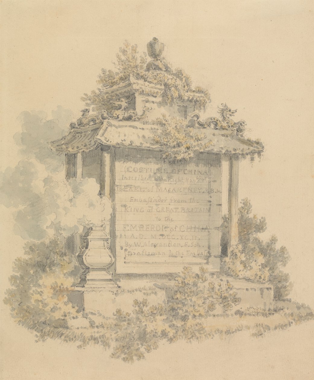 Çin Kostümü için Frontispiece by William Alexander