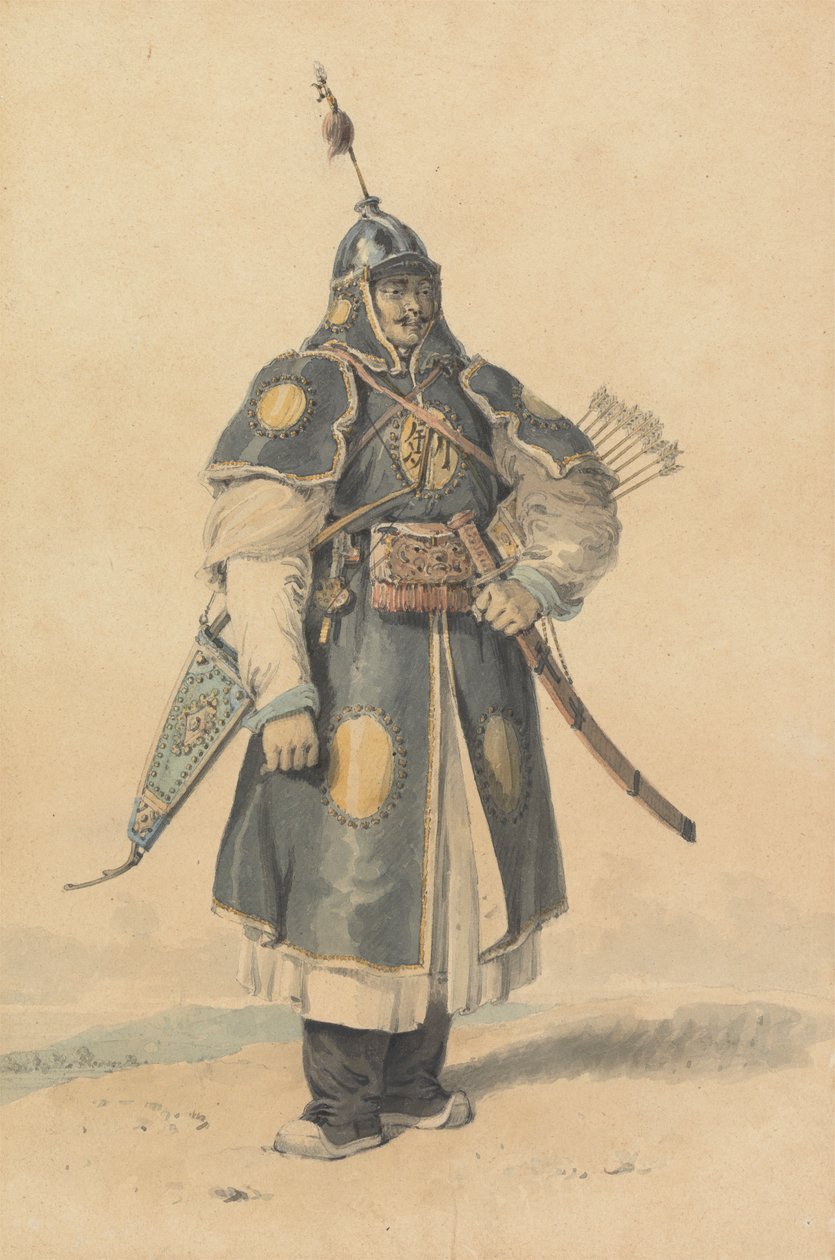 Çinli Bir Askerin Portresi by William Alexander