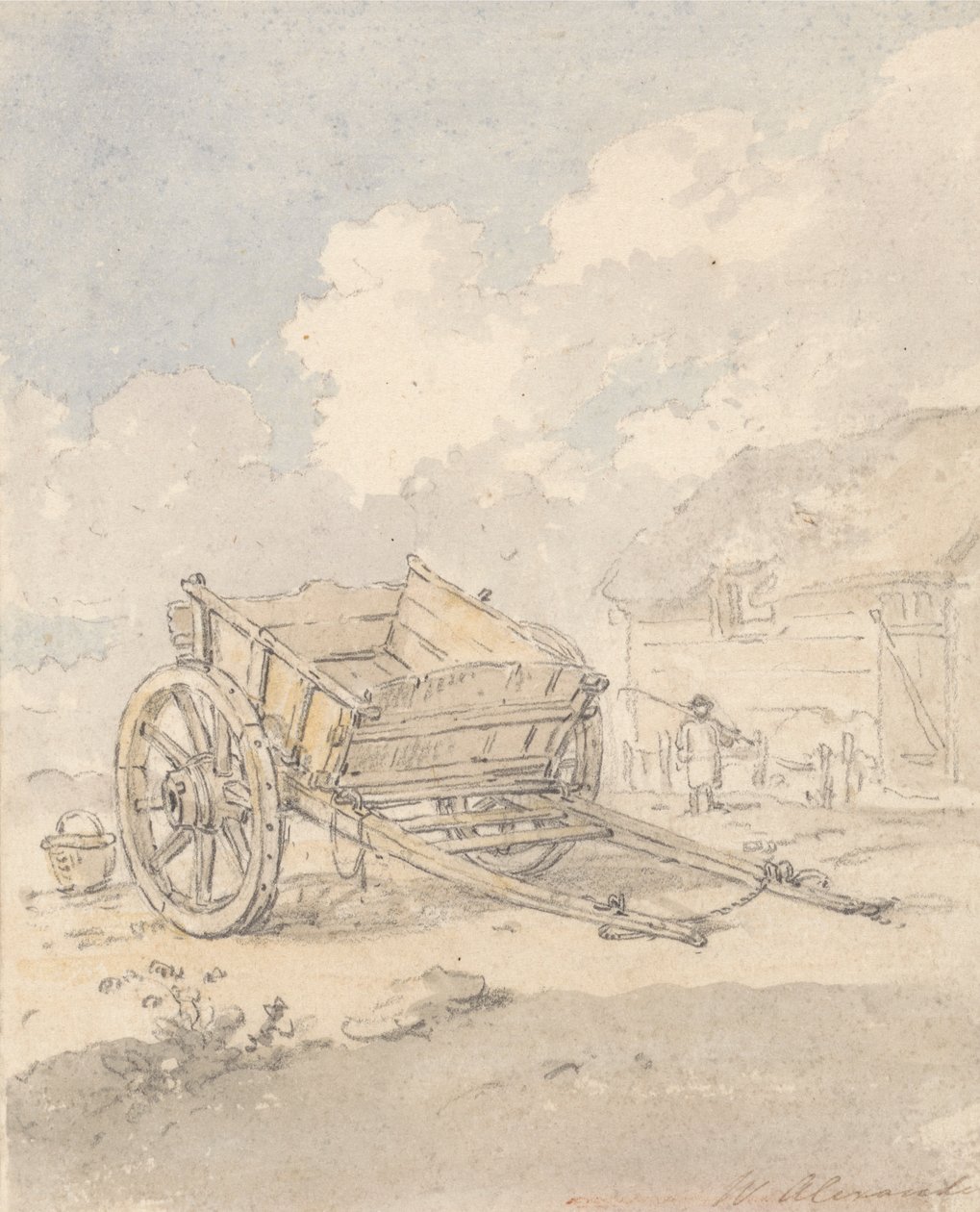 Çiftlik Arabası Çalışması by William Alexander
