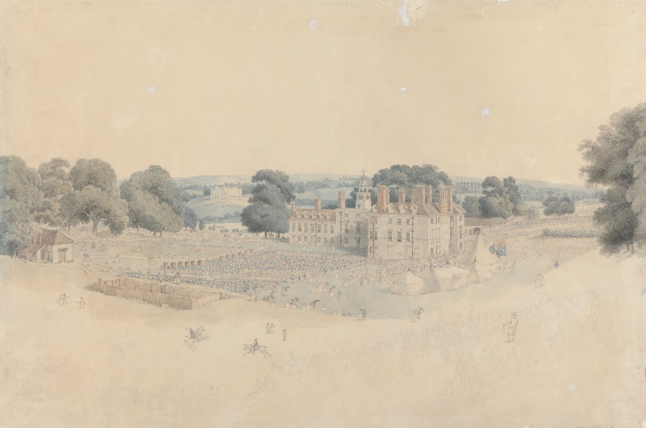 Kentish Gönüllülerinin Kraliyet İncelemesinden Sonra Maidstone, Mote Park'ta Akşam Yemeği by William Alexander