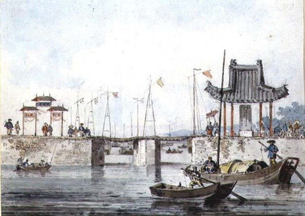 Bir savak yakınındaki gemiler by William Alexander