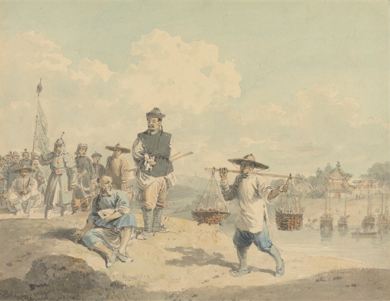 Çin'in Kiang-nan Eyaletinden Doğadan Alınan Görüntü by William Alexander
