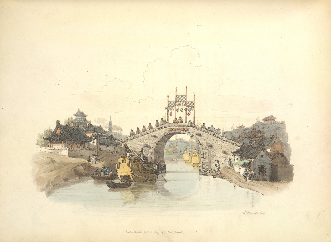 Bir köprünün görünümü by William Alexander