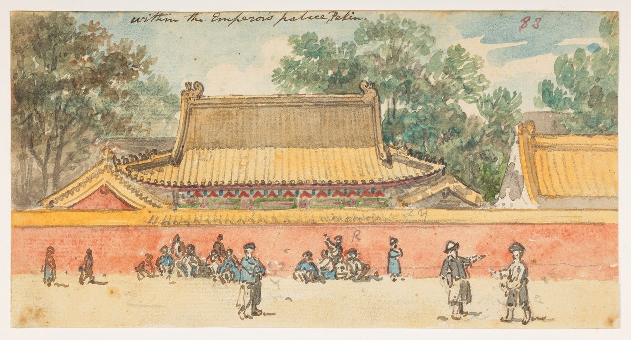 WD 959 bölüm 1 f.83, İmparatorun sarayı, Pekin by William Alexander