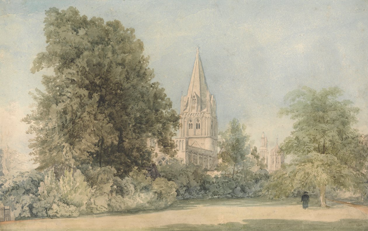 Mesih Kilisesi, Canon'un Bahçesi, Oxford by William Alfred Delamotte
