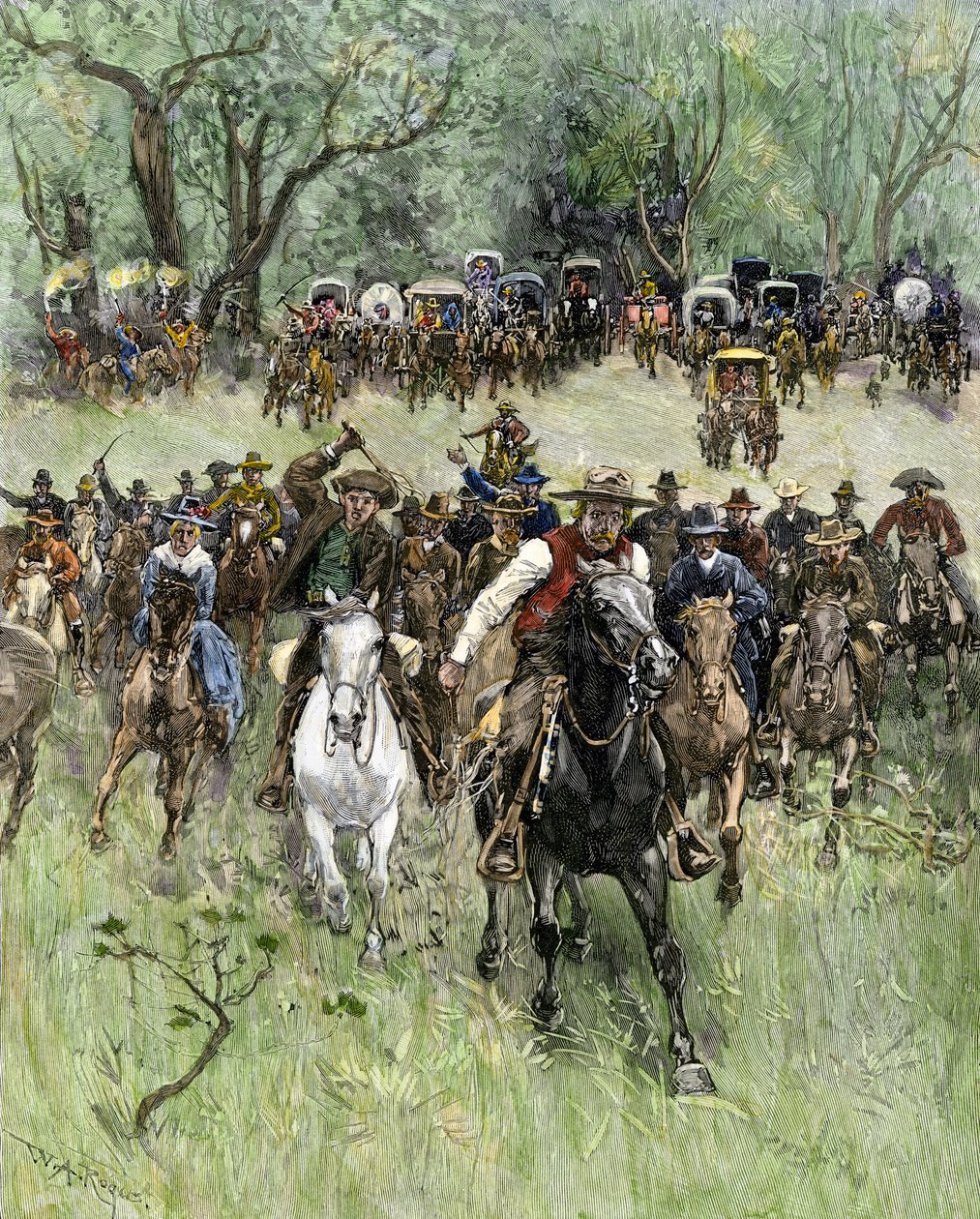 Amerika Birleşik Devletleri, Oklahoma Eyaleti: West Conquete. Araziye hücum sırasında Batı Oklahoma