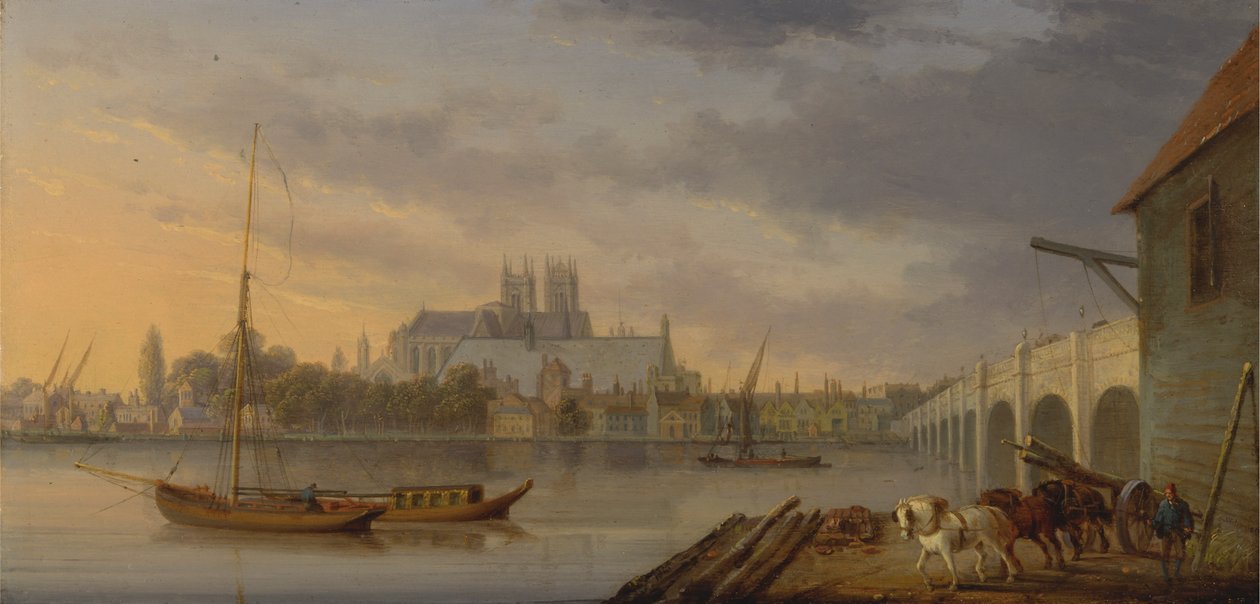 Güney Yakasından Westminster Köprüsü ve Abbey'e Bir Bakış by William Anderson