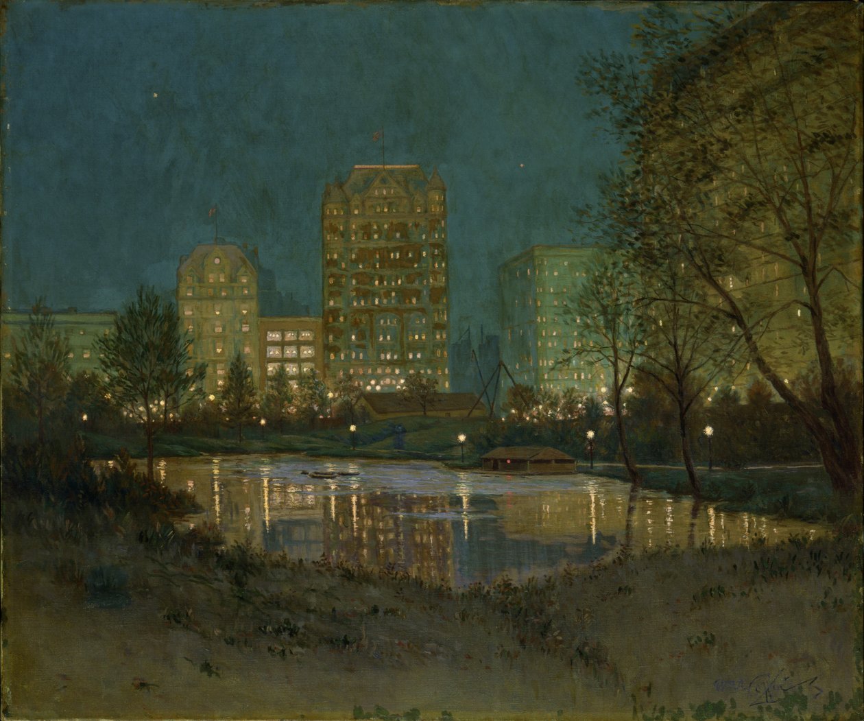 Central Park ve Plaza, 1917-1918. by William Anderson Coffin