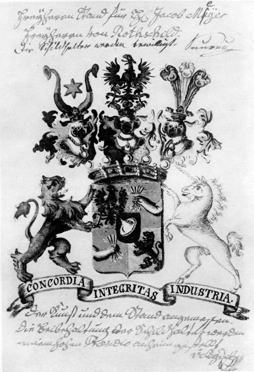 Rothschild Ailesi Arması by William Armfield Hobday