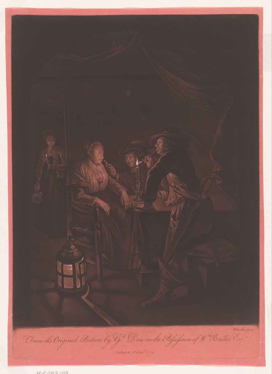 Mum ışığında bir tavernada şirket by William Baillie