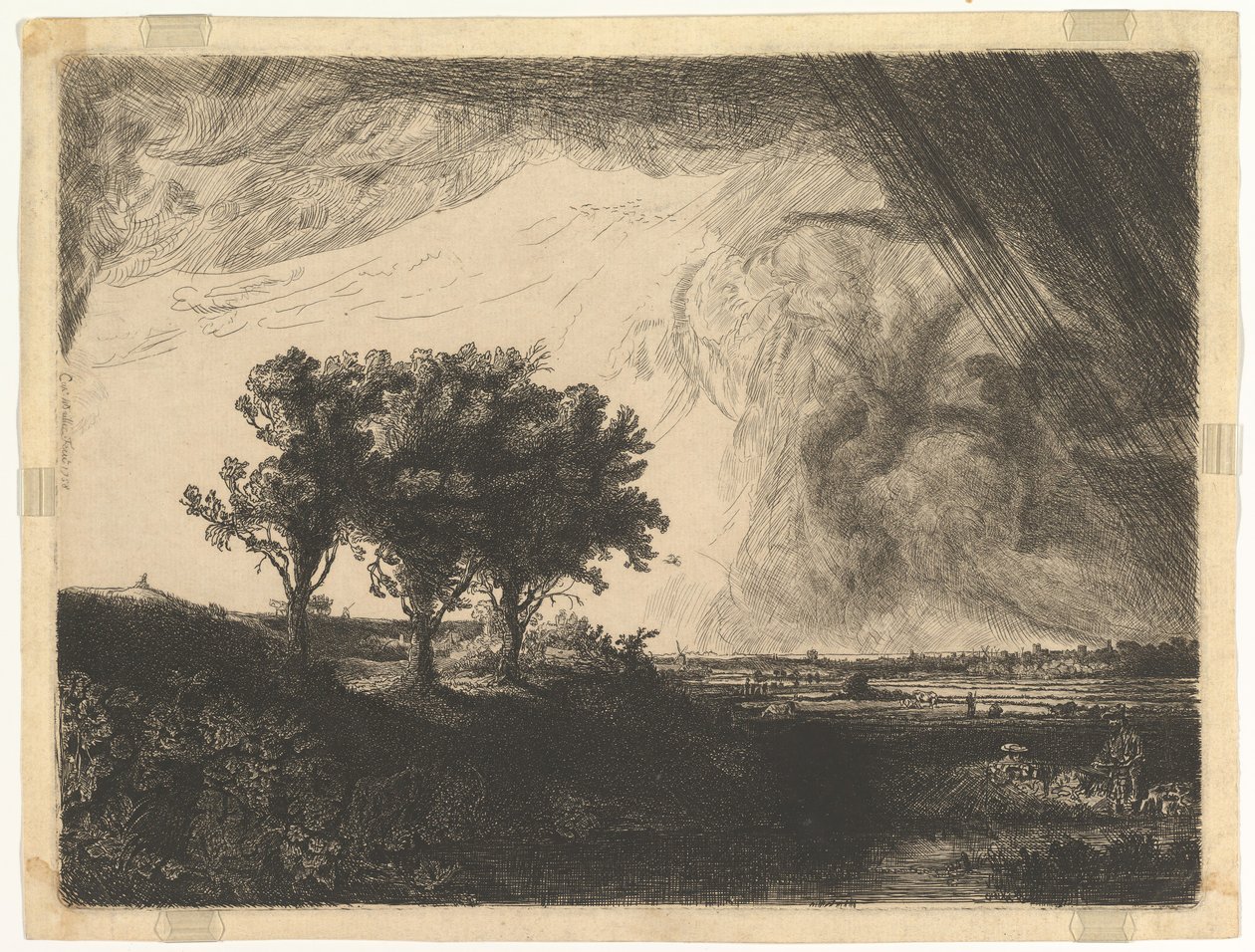 Üç Ağaç, Rembrandt