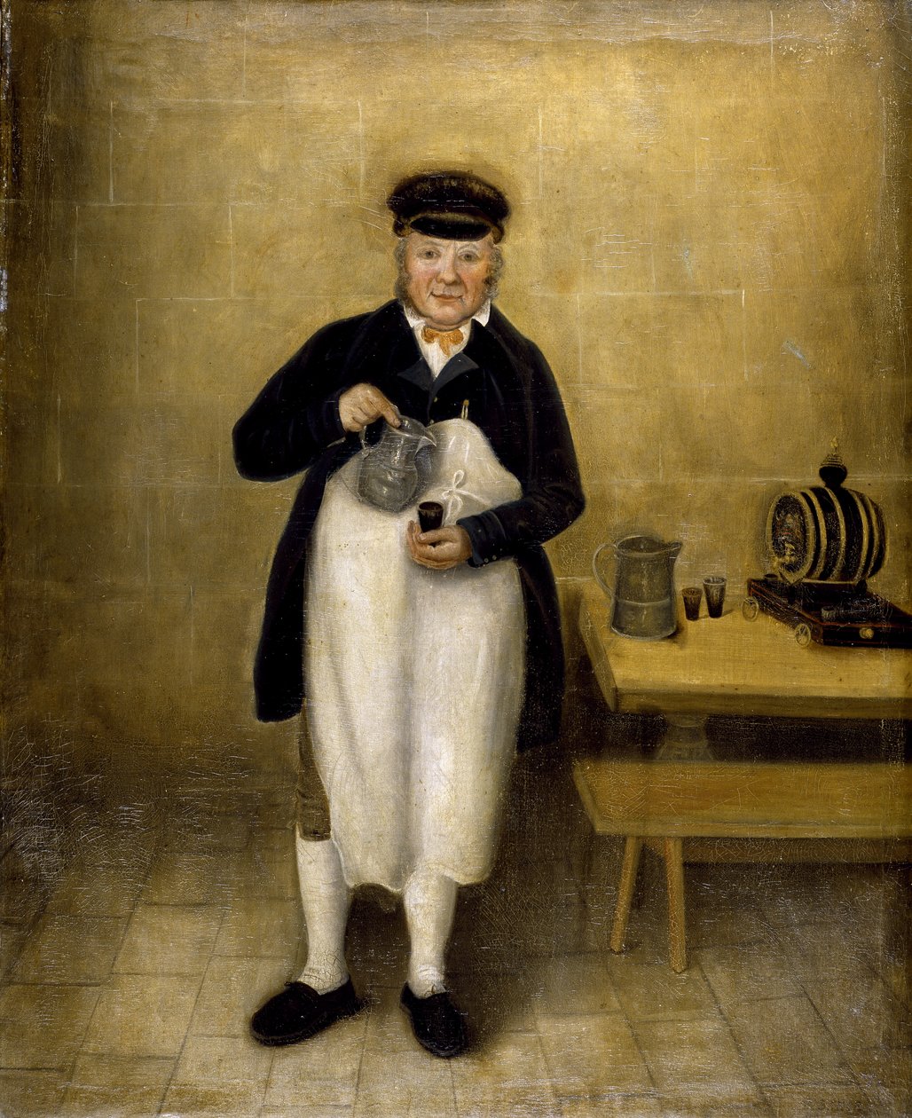 Chatsworth mahzeninin portresi, c.1835 (gemideki petrol) by William Baker