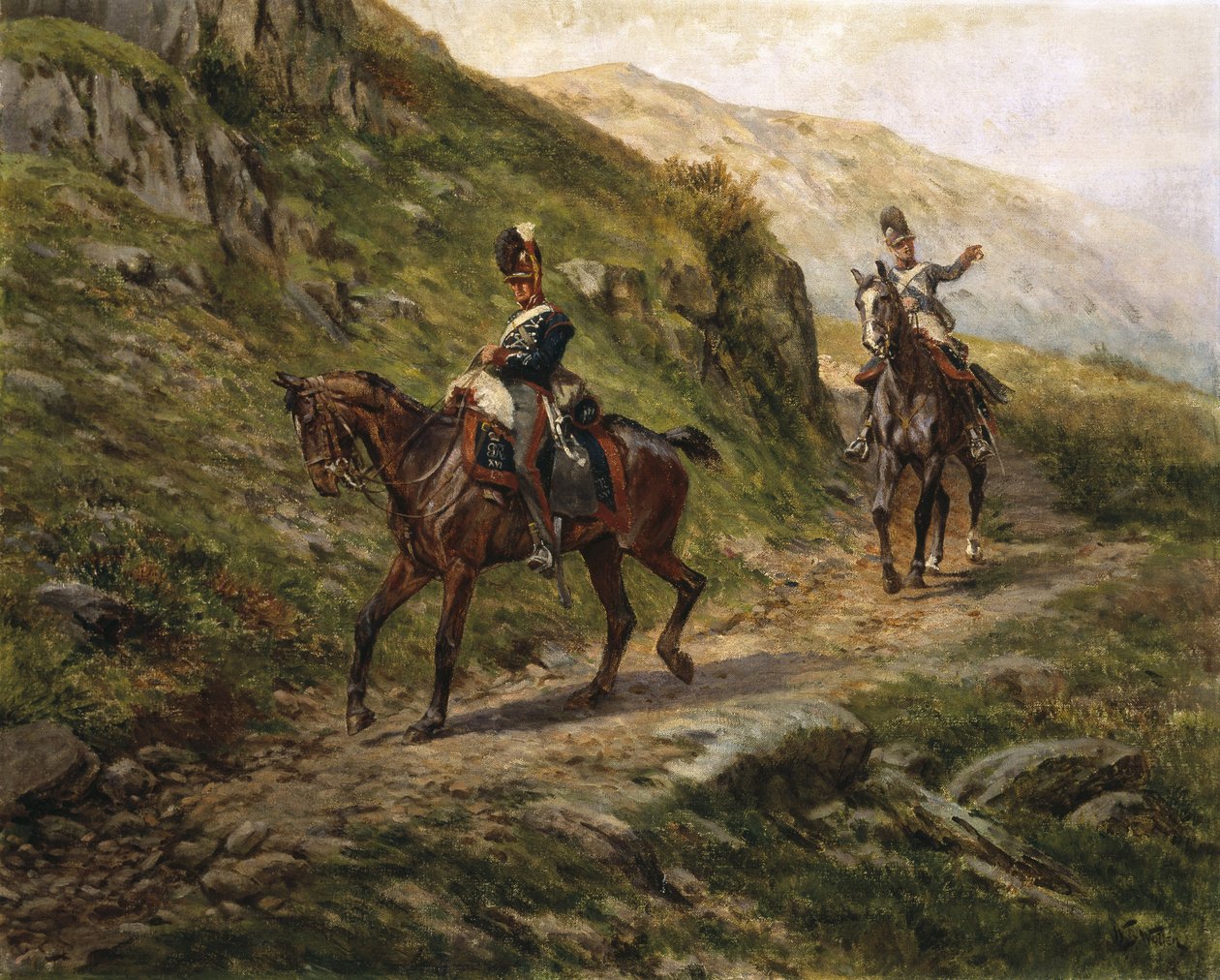 Düşmana Bir Bakış, c.1910 by William Barnes Wollen