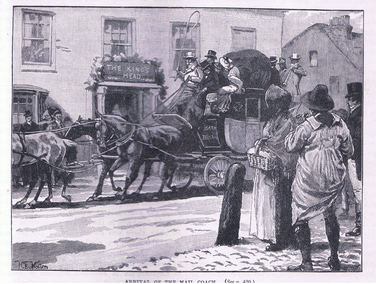Posta koçunun gelişi by William Barnes Wollen