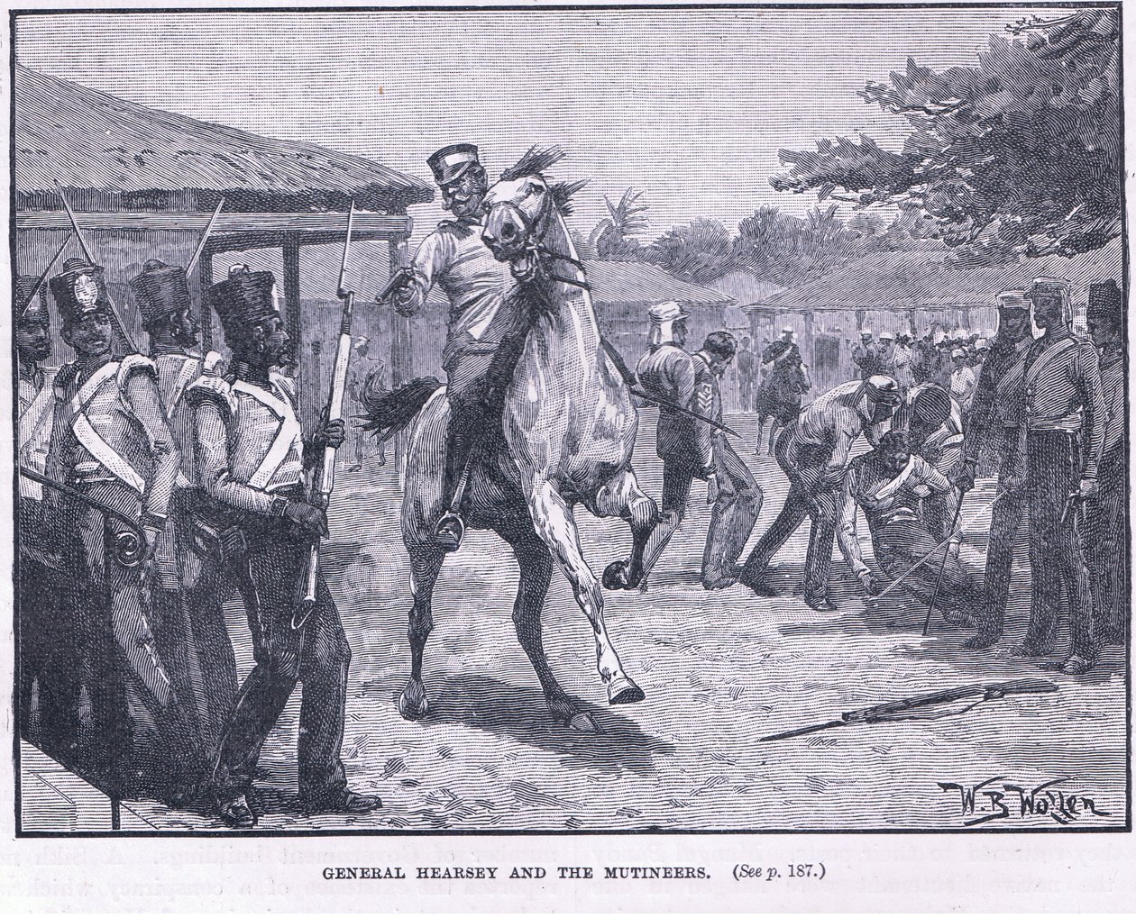 General Hearsay ve isyancılar 1857 AD by William Barnes Wollen