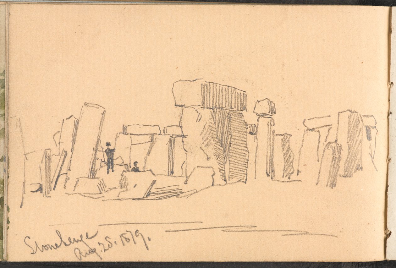 ?Stonehenge 25 Ağustos 1879.? by William Barnes Wollen