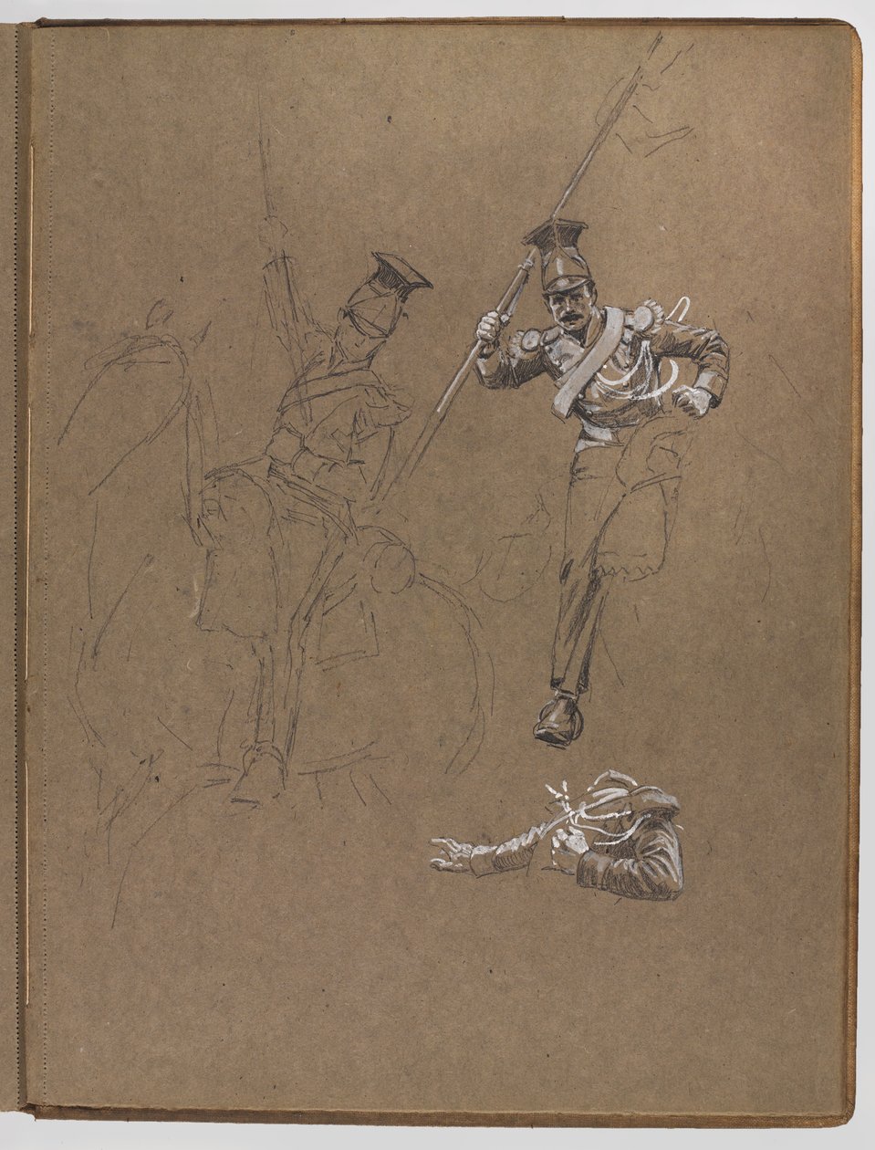 Yağlı boya çalışmaları, ?Bayrak: Albuhera, 16 Mayıs 1811? by William Barnes Wollen