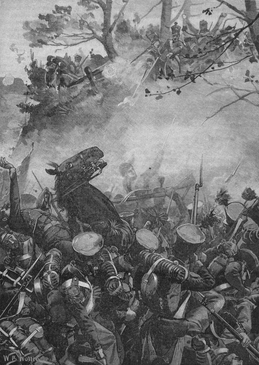 Fransızlar Muzaffer Bağırışlarla ve Boş Yola Atışlarla İlerlediler, 1902 by William Barnes Wollen