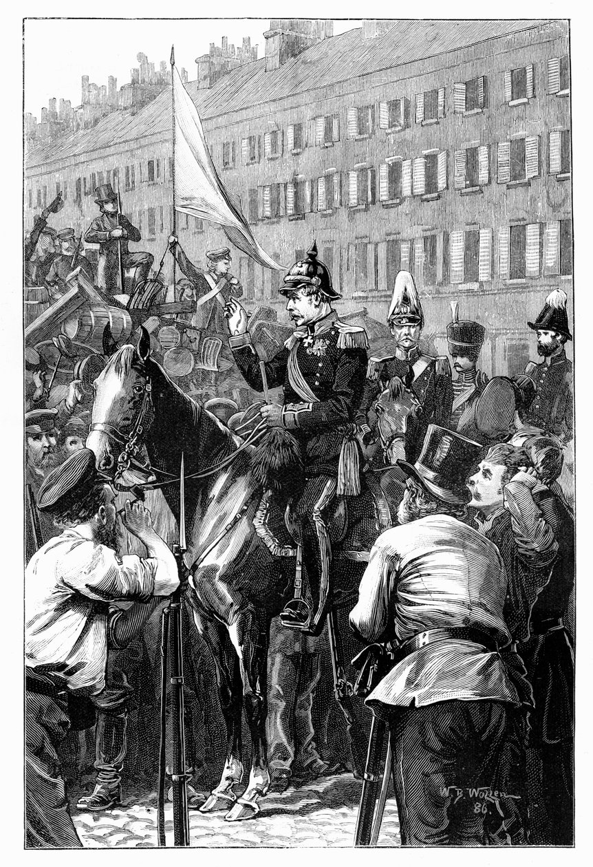Prusya Kralı Berlinlilere Sesleniyor, 1848, 1900. by William Barnes Wollen