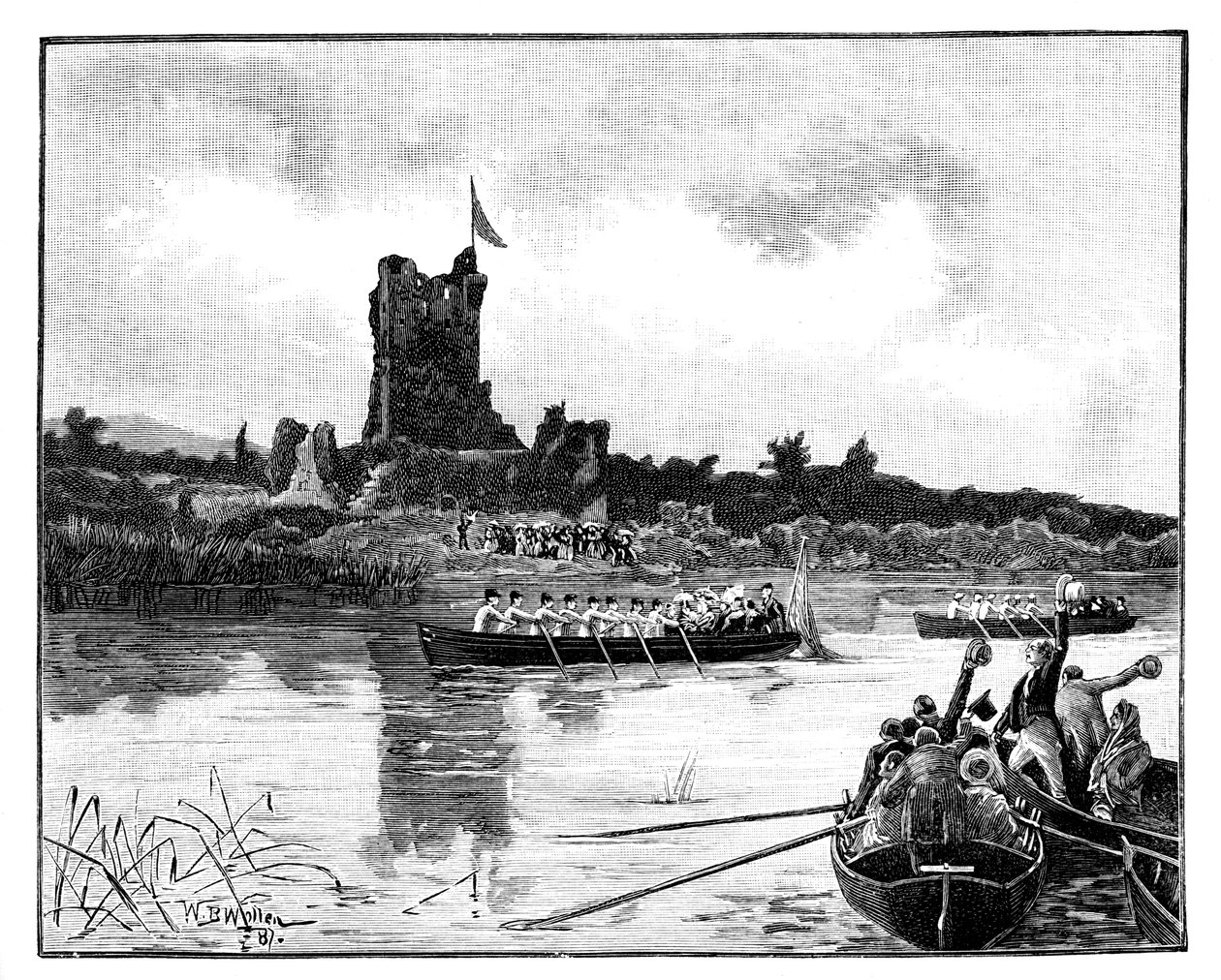 İrlanda Kraliyet turu, Ross Kalesi ziyareti, Killarney, 1887 by William Barnes Wollen