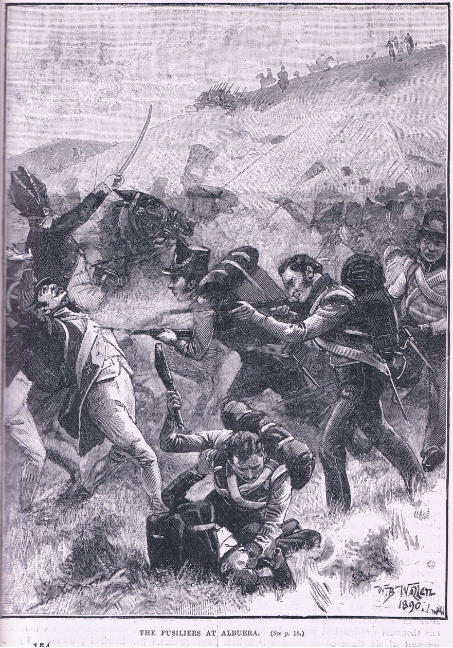 Albuera'daki fusiliers by William Barnes Wollen