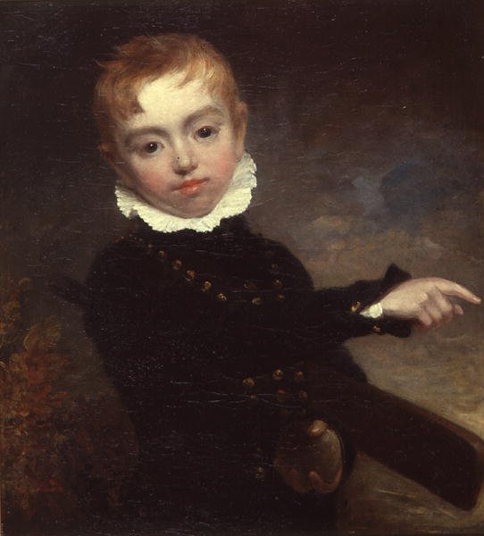 Kriket sopası olan çocuk by William Beechey