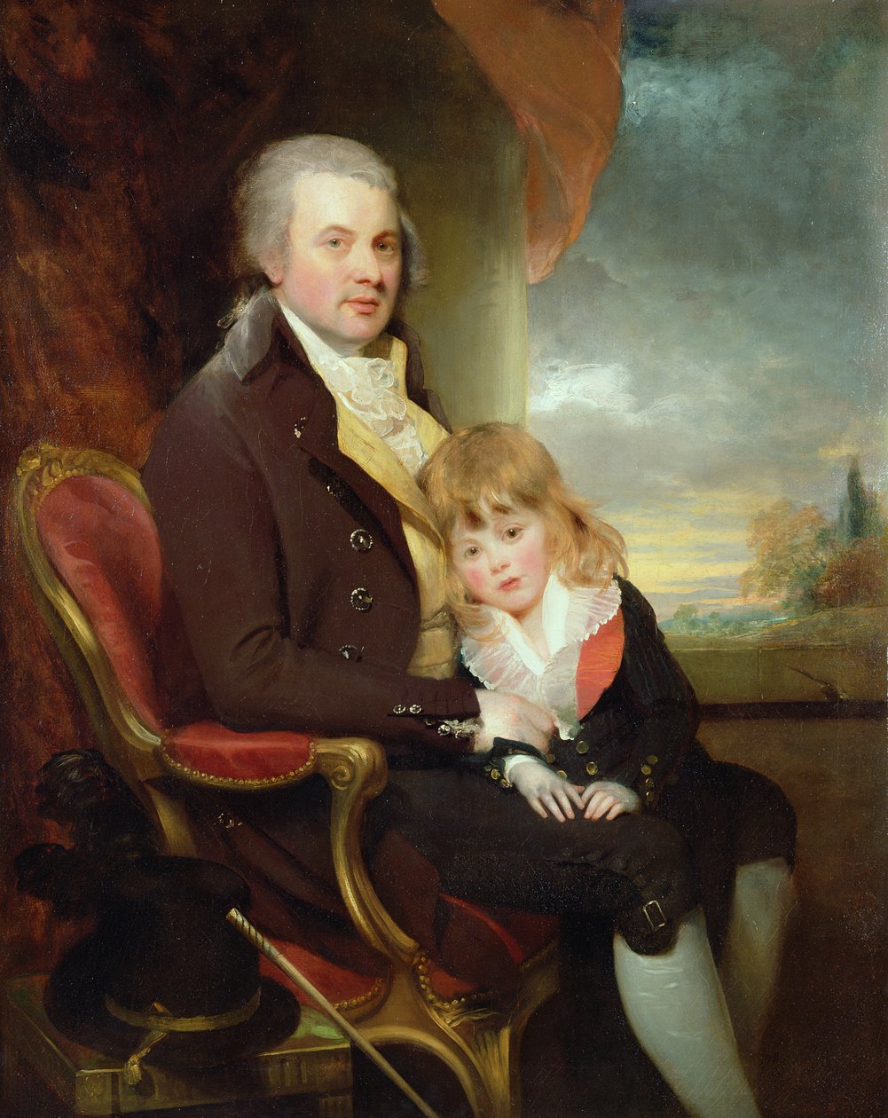 Edward George Lind ve Oğlu Montague by William Beechey