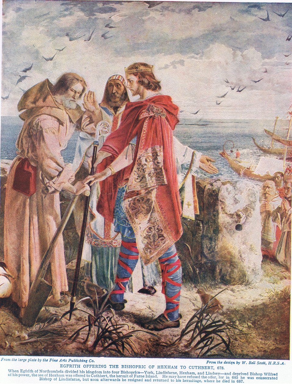 Egfrith, Hexham Piskoposluğunu Cuthbert