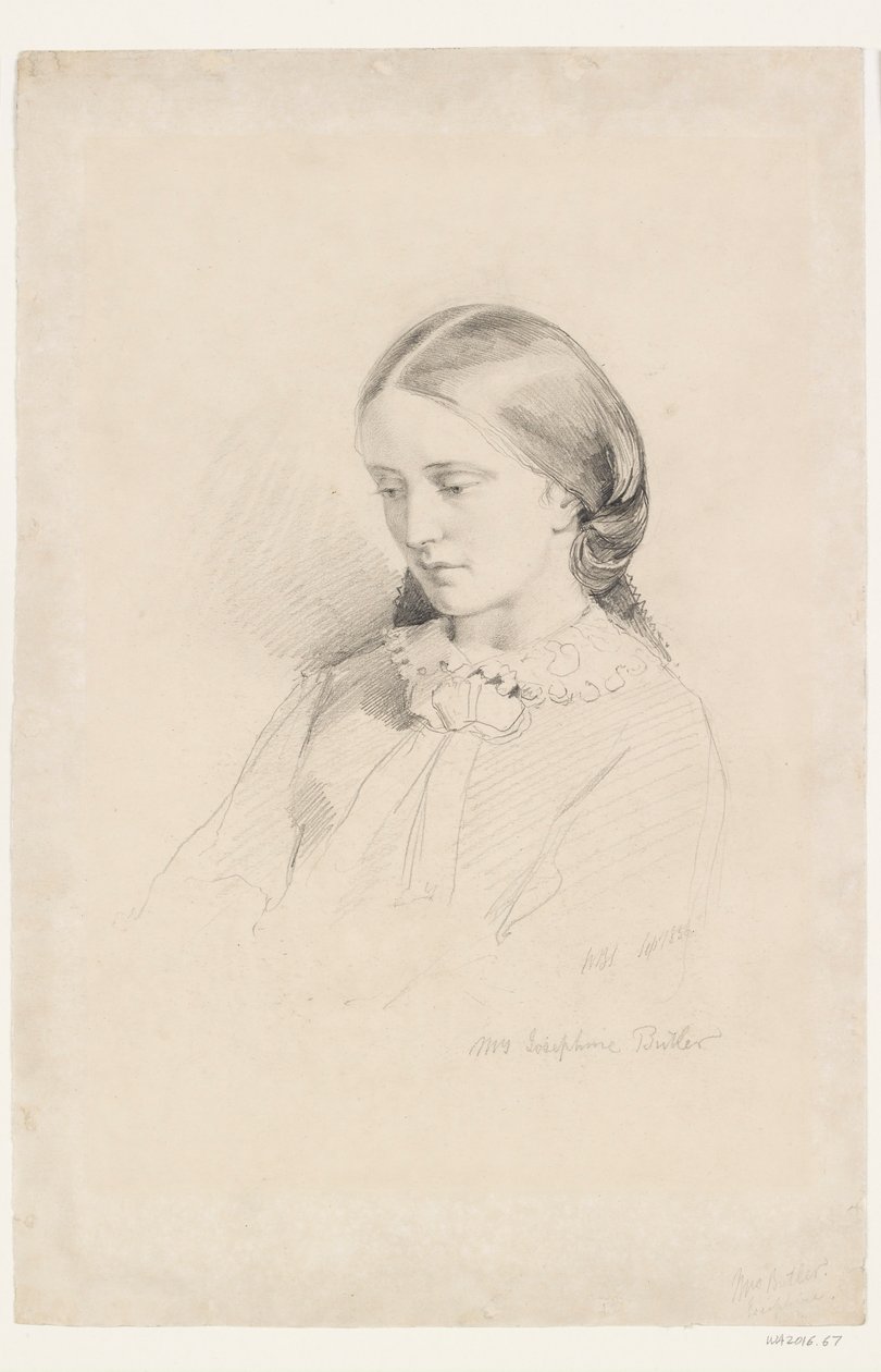 Josephine Butler, Erken Feminist Kampanyacı, 1856 by William Bell Scott