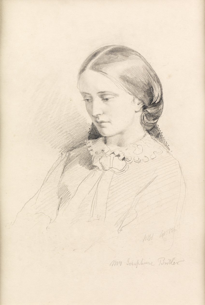 Josephine Butler, Erken Feminist Kampanyacı, 1856 by William Bell Scott