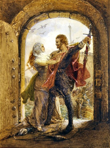deniz kralının kur yaptığı by William Bell Scott