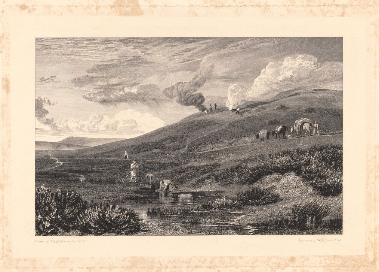 Dartmoor; Tamar ve Torridge'in Kaynağı by William Bernard Cooke