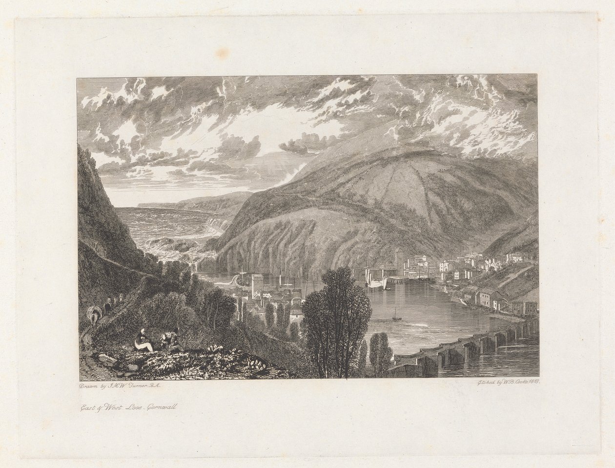 Doğu ve Batı Looe, Cornwall by William Bernard Cooke