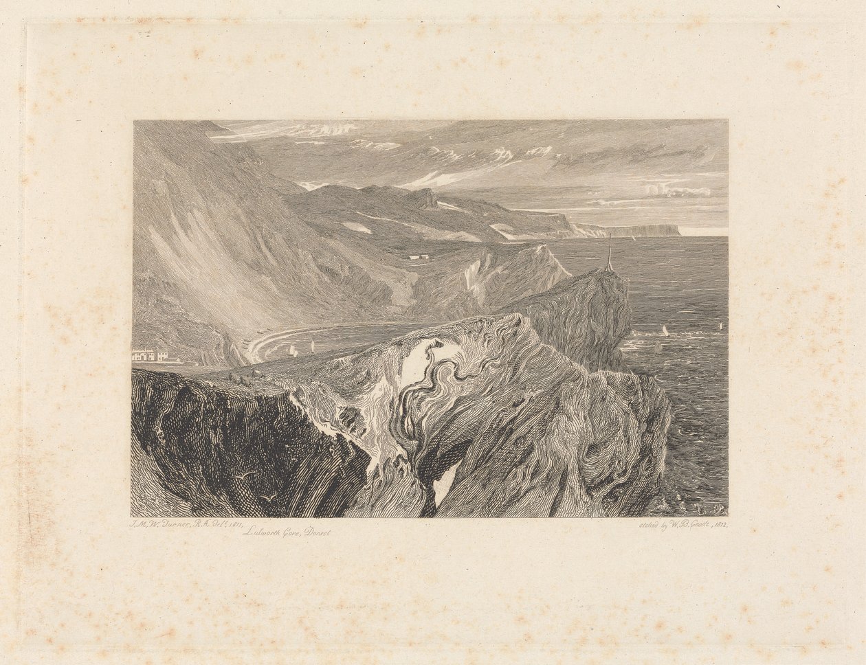 Lulworth Koyu, Dorset by William Bernard Cooke