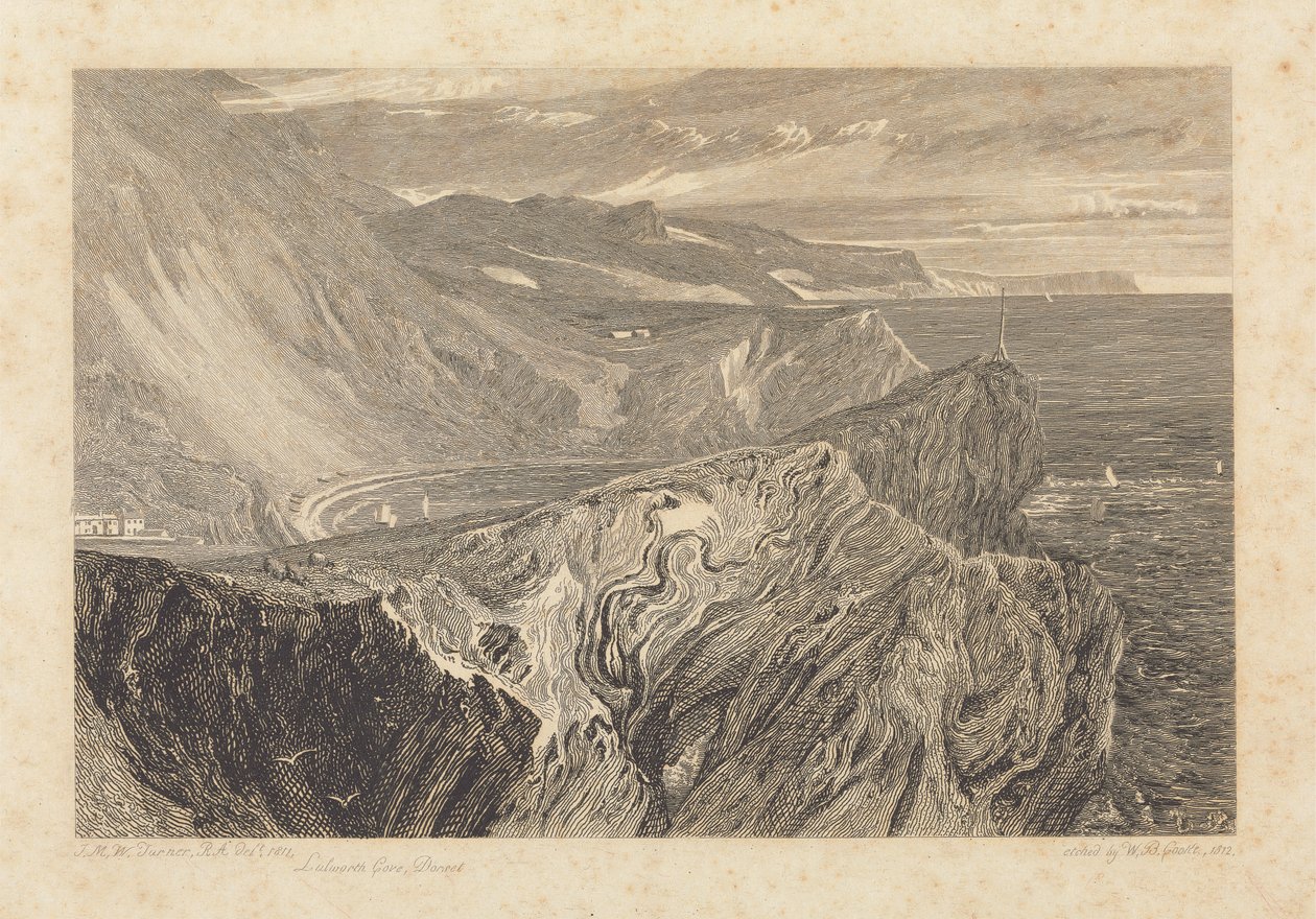 Lulworth Koyu, Dorset by William Bernard Cooke
