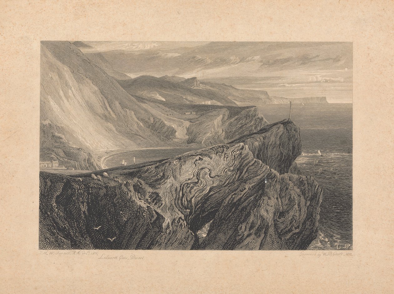 Lulworth Koyu, Dorset by William Bernard Cooke