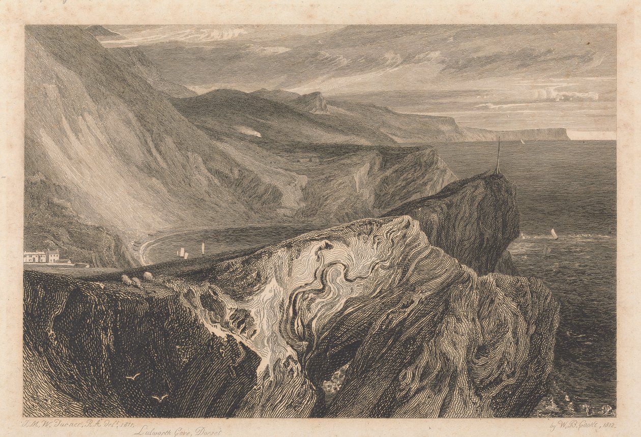 Lulworth Koyu, Dorset by William Bernard Cooke