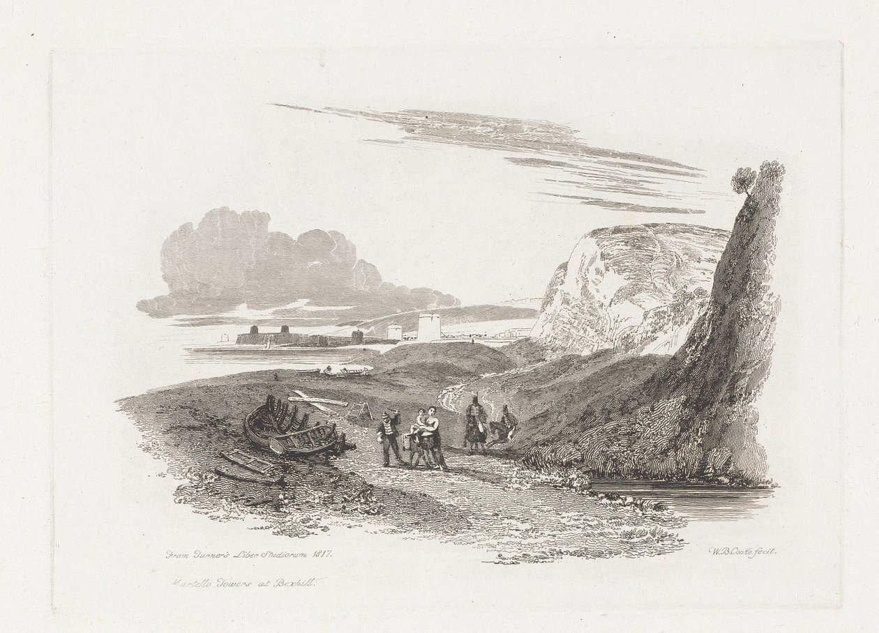 Bexhill'deki Martello Kuleleri by William Bernard Cooke