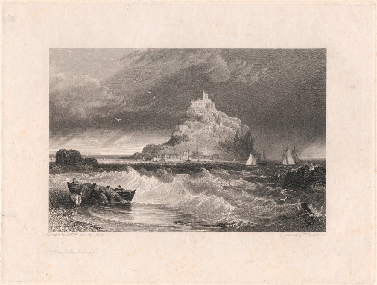 Aziz Michael Dağı, Cornwall by William Bernard Cooke