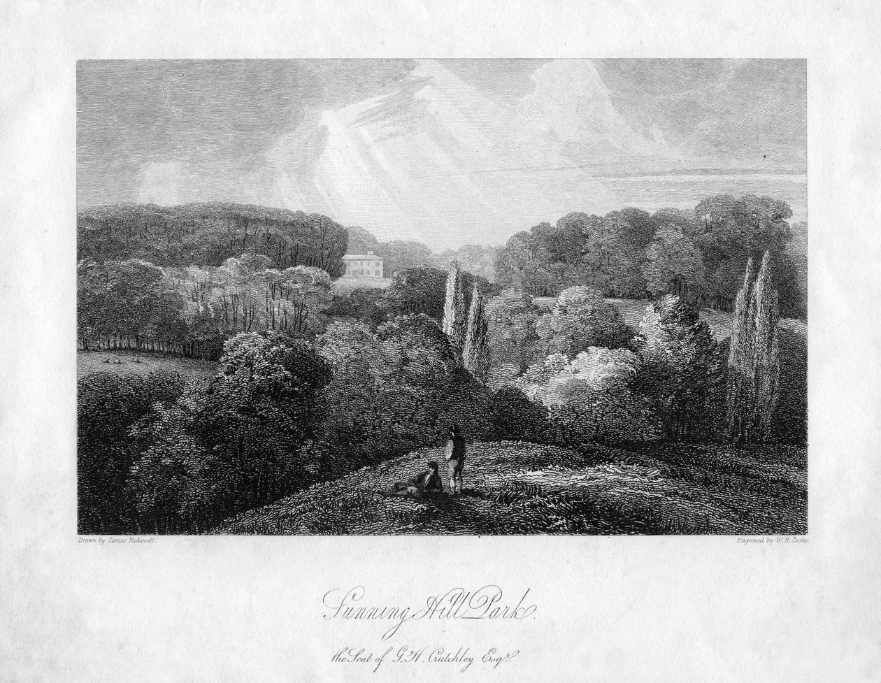 Sunninghill Parkı, Berkshire, 1813 by William Bernard Cooke