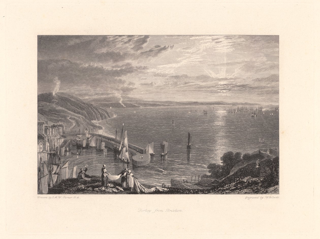 Brixham'dan Torbay by William Bernard Cooke
