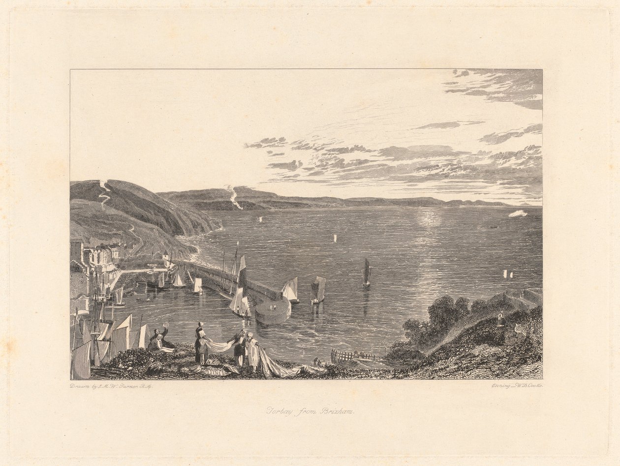 Brixham'dan Torbay by William Bernard Cooke