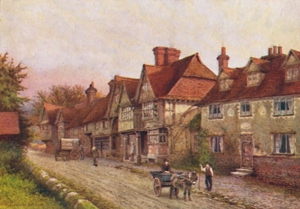 Churchyard Köşesinden Chiddingstone, 1907 by William Biscombe Gardner