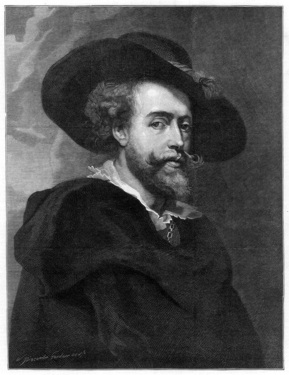 Peter Paul Rubens, Flaman ressam, 1877. by William Biscombe Gardner