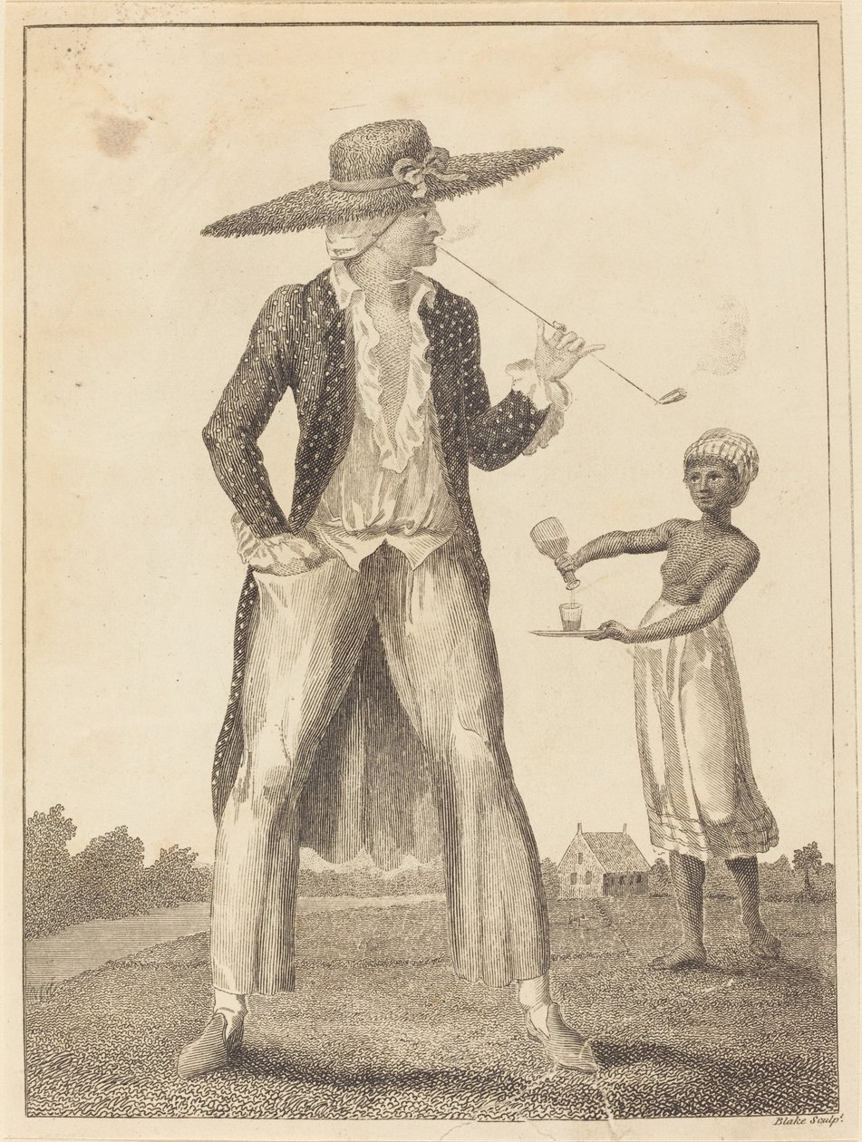 Sabah Elbisesi İçinde Bir Surinam Ekici, 1793. by William Blake