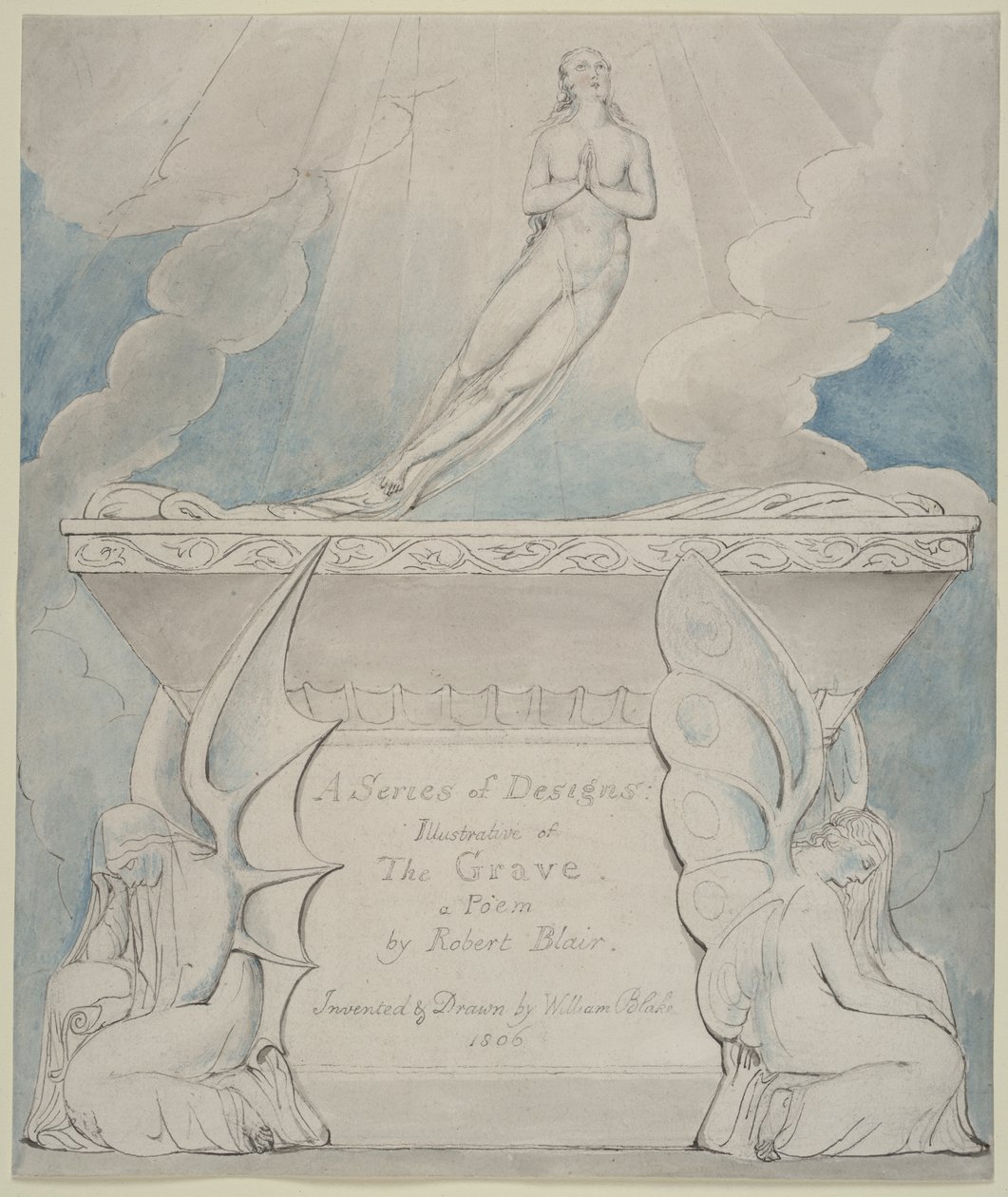 "Mezar" için bir Başlık Sayfası by William Blake