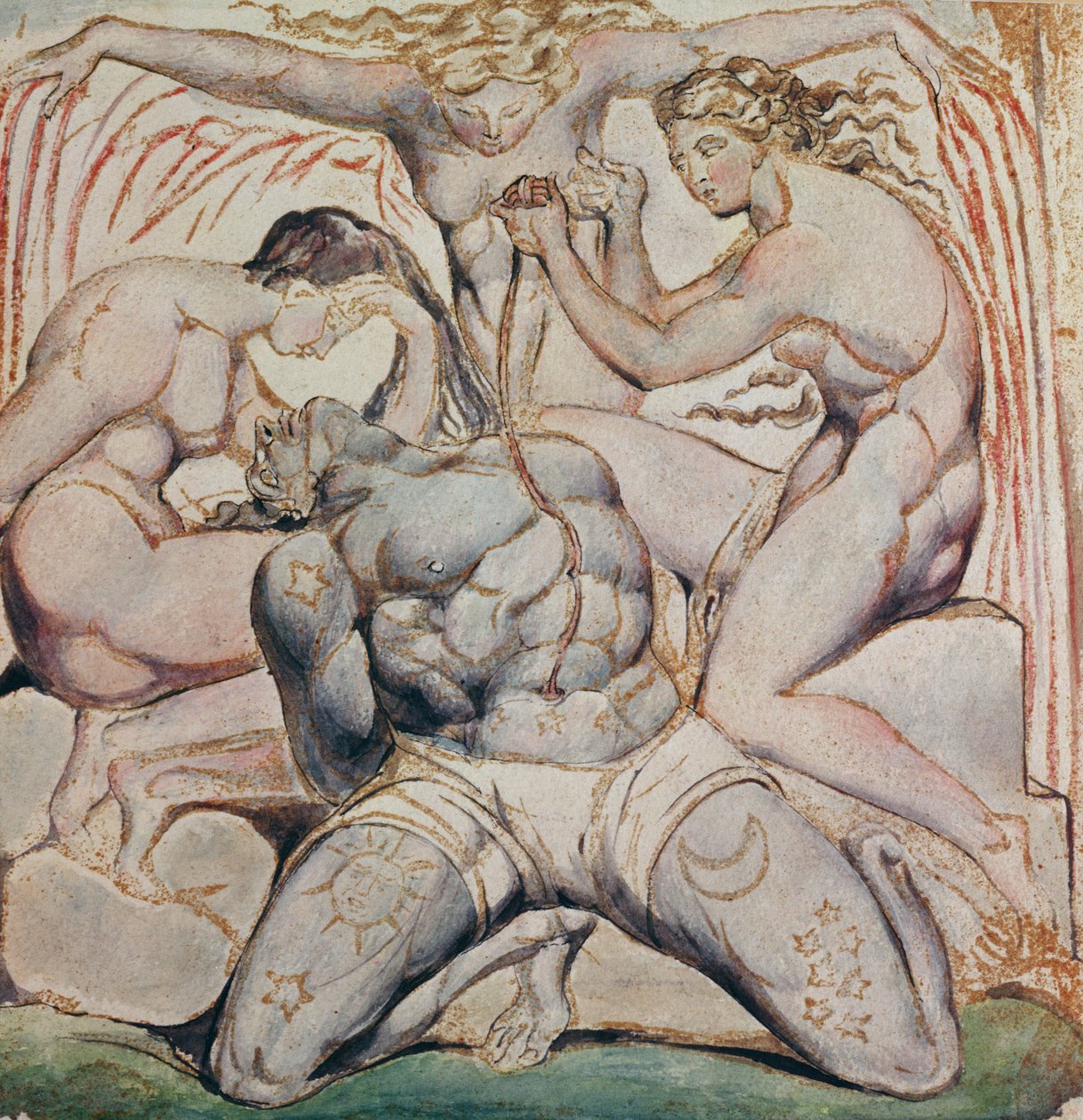 Albion ve İşkencecileri, Levha 25, Kudüs by William Blake