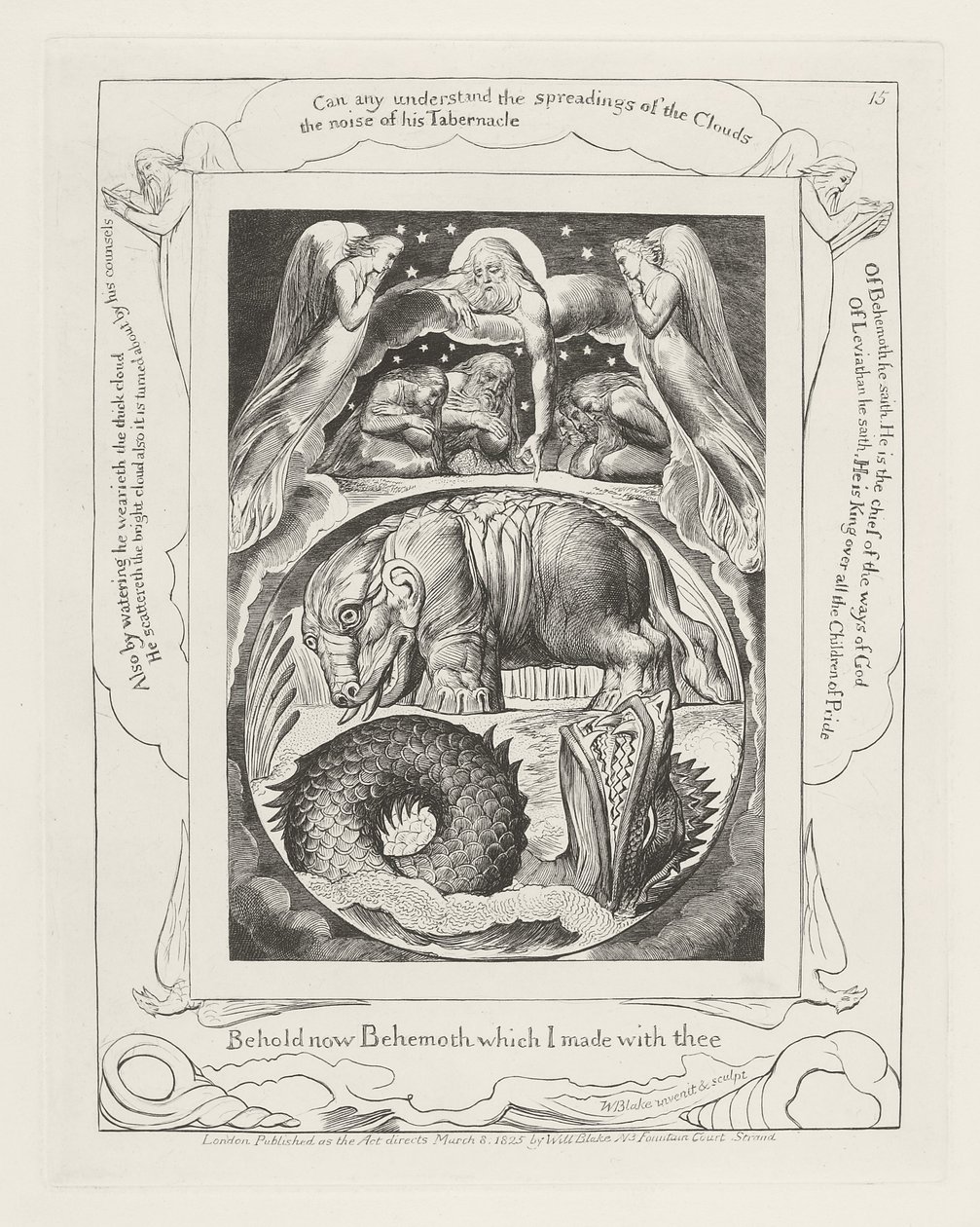 Bak şimdi seninle yaptığım Behemot by William Blake