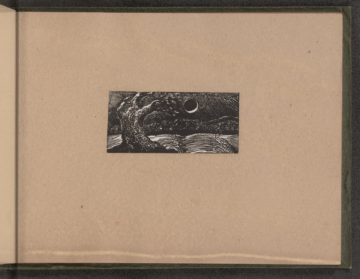 Püskürtülmüş Ağaç ve Yassılaştırılmış Bitkiler, 1821. by William Blake