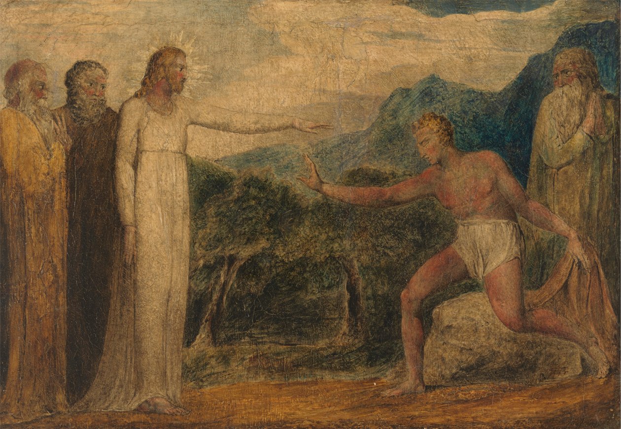Bartimay'a Görüş Veren Mesih by William Blake